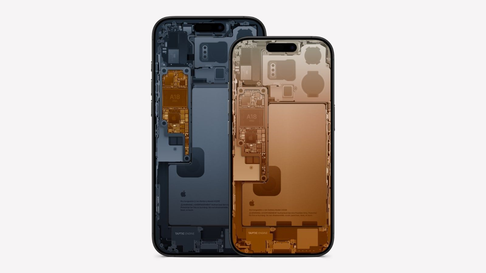 Les fonds d'écran des entrailles de l'iPhone 16 Pro (Max)