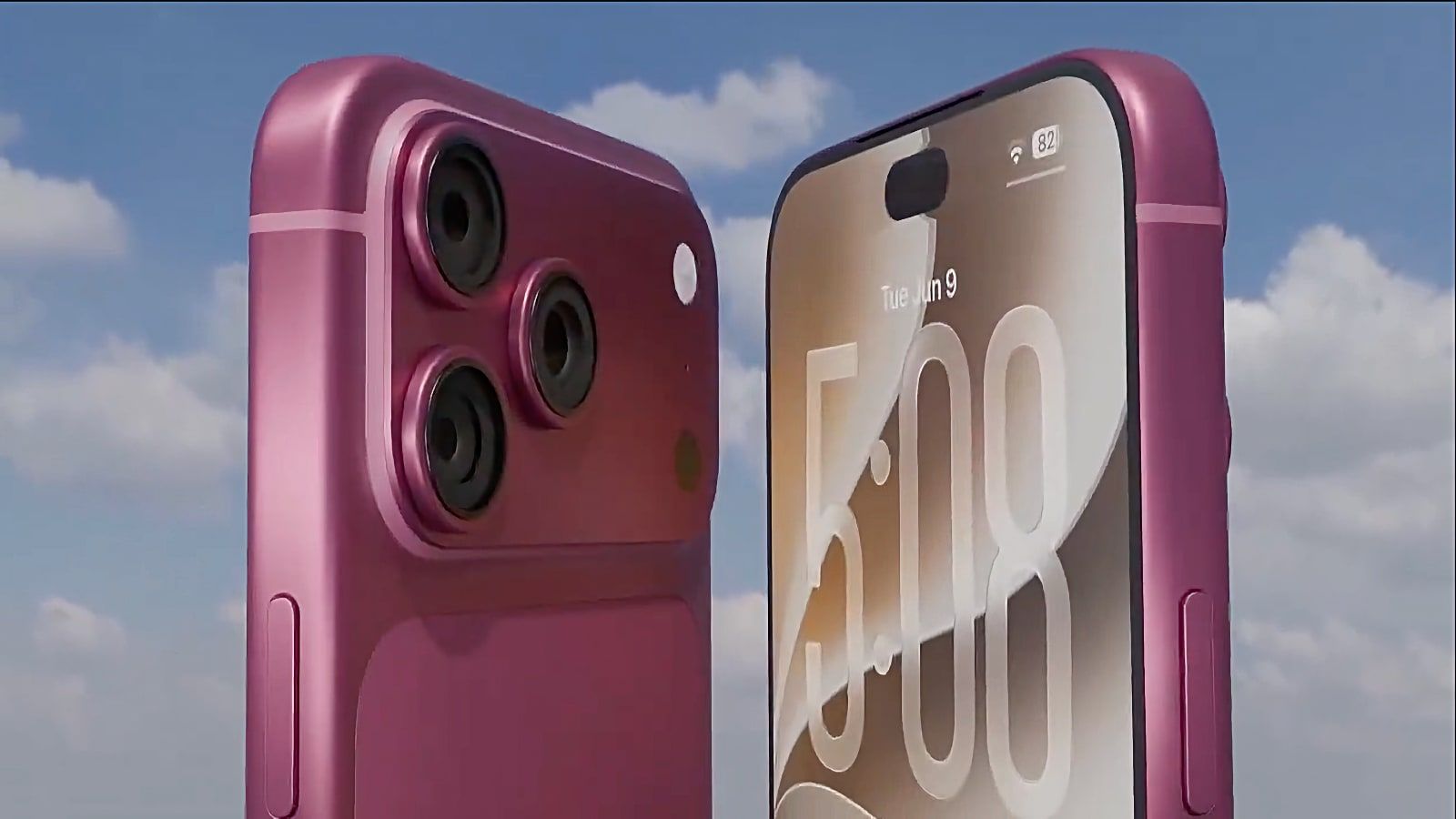 Concept iPhone 18 Pro : une vidéo pour voir la couleur Cerise et la petite Dynamic Island