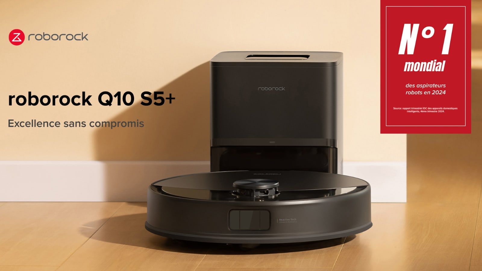 Grosse promo sur le Roborock Q10 S5+, l’aspirateur-robot laveur compatible Siri