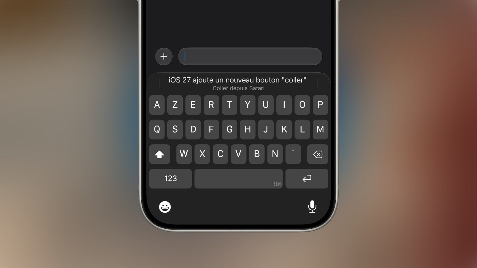 iOS 27 ajoute un nouveau bouton "coller" très pratique